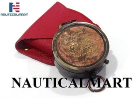 NauticalMart Brass Pocket Compass, Engravable Compass, Eagle Scouts Gifts - £23.29 GBP