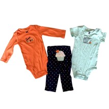Carters Girls Baby Infant Size 9 Months 3 Piece Matching Set Outfit Pant... - £7.90 GBP