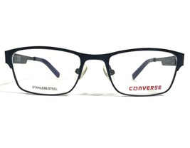 Converse K025 NAVY Kids Eyeglasses Frames Blue Square Full Rim 45-16-125 - £29.72 GBP