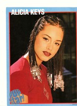 Alicia Keys teen magazine pinup clipping braided hair red shirt Pop Star 2002 - £1.95 GBP