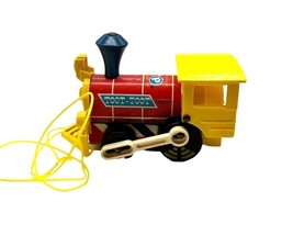 Vintage 1964 Fisher Price Toot Toot Pull Train Engine Toy #643 Excellent - $13.85