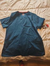 Dickies XS Women&#39;s Scrubs Blue Shirt - £12.42 GBP
