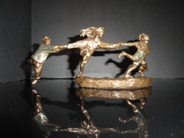 Mark Hopkins " Crack the Whip" Bronze Sculpture 11" x 4" x4" image 11