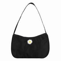 Korean Daisy Flower Women  Bags Nylon Portable Fashion Top-handle Handba... - £84.15 GBP