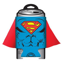 DC Comics Superman S Chest Logo With Red Cape Huggie Can Cooler, NEW UNUSED - £5.52 GBP