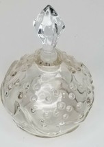 Vintage Glass Stopper Bottle Perfume DES Reg US Pat. - $12.87