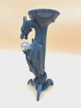 Medieval Dragon Candle Holder ~ Statue ~ Gothic Decor ~ Candlestick ~ Halloween - £24.05 GBP