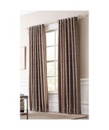 Volney Taupe Polyester Light Filtering Standard Lined Single Curtain Panel - £15.18 GBP