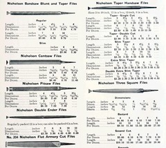 1922 N.T. Bushnell Saw Files Tools Supply Advertisement Catalogue Hardwa... - $35.09 CAD
