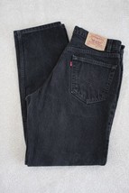  Vintage Levi Strauss &amp; Co Levi&#39;s Red Tab Mens 550 Black Denim Jeans W34 L32 - £27.68 GBP