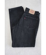  Vintage LEVI STRAUSS &amp; CO Levi&#39;s Red Tab Mens 550 Black Denim Jeans W34... - £27.12 GBP