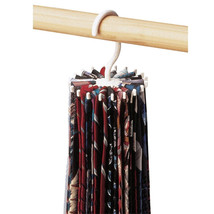  Adjustable 20 Hooks Rotating Belt Scarf Rack Organizer Men Neck Tie Hanger ! - £15.99 GBP