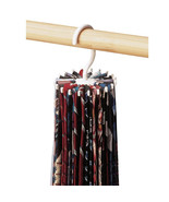  Adjustable 20 Hooks Rotating Belt Scarf Rack Organizer Men Neck Tie Han... - $27.37 CAD