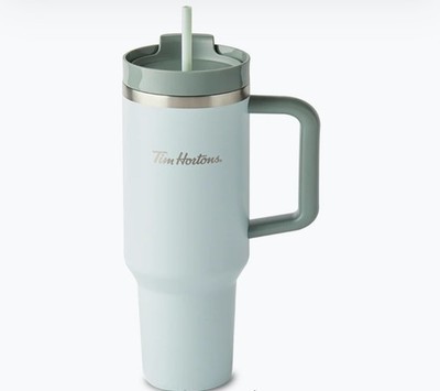 Tim Hortons Travel 40oz Stainless Steel Tumbler - Sage Limited Edition B... - $57.64