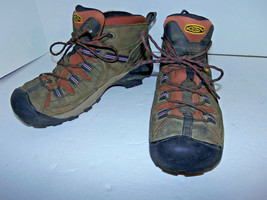 KEEN Men&#39;s Targhee II Mid Waterproof Hiking Boots Brown Rust Size 9.5 US 42.5 EU - £71.18 GBP