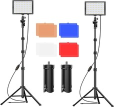 EMART LED Video Light 11 Brightness/4 Color Filters Dimmable Photography - £36.95 GBP