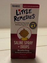 Little Remedies Saline Spray Drops Drug Free 1 oz - £6.49 GBP