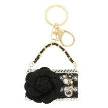  Fashionista Rose Pearl Charm Keychain - $24.75