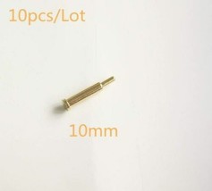 10x Copper + gold plated 10X3mm Current Pogo Pin Spring Test Probe Conta... - £7.88 GBP