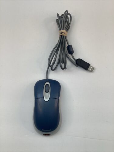 Microsoft Optical Mouse Blue USB with Wheel, Tested & Working - $11.87