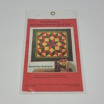 Vintage Amish Star - 46&quot; Wall Quilt Pattern &amp; Instructions By &quot;Yours Truly&quot;. Nip - £7.39 GBP