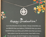 Graduation Gifts for Her, Sterling Silver Compass Graduation Necklace, H... - £16.79 GBP