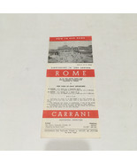 Carrani sightseeing operators vintage how to see Rome brochure movie pho... - €17,15 EUR