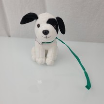 Our Generation Plush Puppy Dog Black White Battat 7” Sitting Spot American Girl - £19.77 GBP