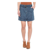 Free People Womens D Ring Belt Denim Mini Skirt Size 26 Color Mid Indigo... - £45.93 GBP