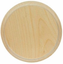 1 Natural Wood Circle Plaque 5&quot; diameter x 3/4&quot; Unfinished rOund circula... - $25.22