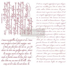 REDESIGN CLEAR CLING  DECOR STAMP – VINTAGE SCRIPT - £21.19 GBP