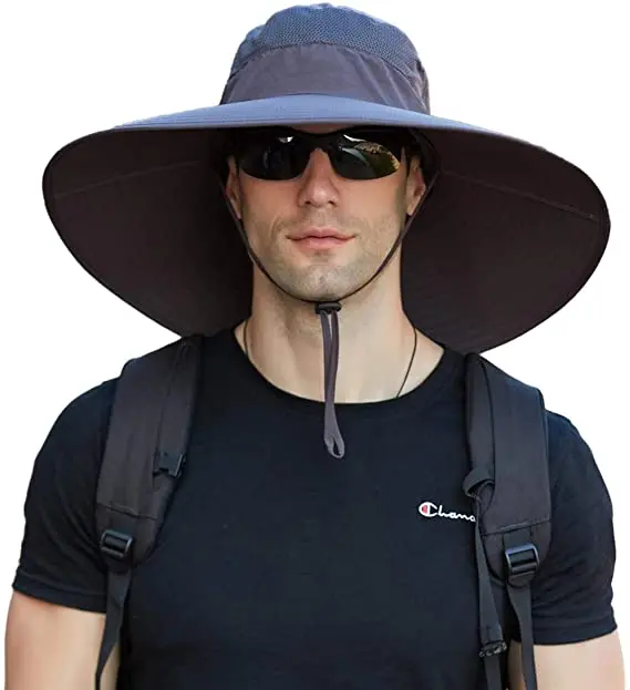 summer sun protect Super Wide Brim Bucket Hat UPF50+ Waterproof Sun Hat bucket - £13.70 GBP