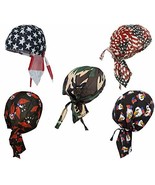 Buy Caps and Hats Doo Rag American Flag Cotton Caps One Size Mens Black - £18.08 GBP