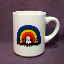 Chicago Rainbow Coffee Mug 10 oz Cup Ceramic City Skyline - £12.00 GBP