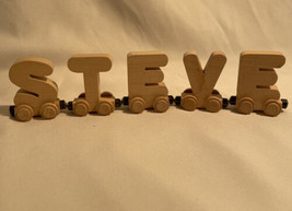 Gift For Steve Wooden Toy Train Car Letters - Letter Depot Letters Thomas & Brio - $4.74