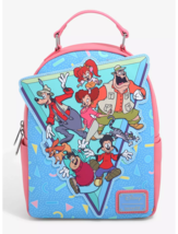 Loungefly Disney Goofy Goof Troop Group Portrait Mini Backpack - £63.20 GBP