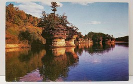 Wisconsin River &quot;Ink Stand&quot; Rocky Islands found in The Lower Dells Postcard A10 - £3.10 GBP