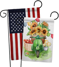Sunflowers Fall - Impressions Decorative USA Applique Garden Flags Pack GP137192 - £24.35 GBP