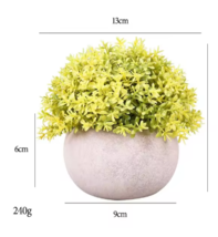 Artificial Green Plants Phoenix Potted Simulation Grass Ball Home Living... - $20.99