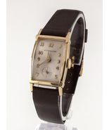 Wittnauer 10k Gold Blende Mechanische Uhr Mit / Sunburst Ziffernblatt 484 - €577,49 EUR