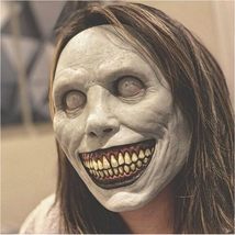 interoknack White Exorcist Horror Mask  Non-Glowing Latex Scary Face fo... - $70.00