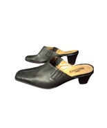 Sesto Meucci made in Italy Women&#39;s Size 7.5 Black Leather Mules - £33.10 GBP