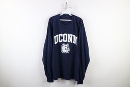 Vintage 90s Mens 2XL Faded University of Connecticut UCONN Long Sleeve T... - £34.85 GBP