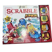 Scrabble Junior Crossword Puzzle Word Board Game 2016 Hasbro Complete 100%; - £7.45 GBP