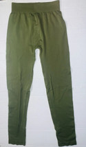 Nikibiki Leggings Womens One Size Ankle Length Olive Green Nylon Blend USA NWOT - £11.12 GBP