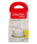 Playtex Baby NaturaLatch Silicone Nipples 3M+ Medium Flow 2 Count Ventai... - $6.90