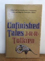 1980 Vintage Unfinished Tales By JRR Tolkien Collection Of Stories Hardcover - £47.27 GBP