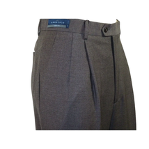 Men's Pants G.Manzoni None Wrinkle Wool Super 120's #056 Gray Made in Italy image 2