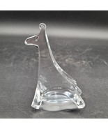 Rare Baccarat Crystal Clear Glass Rocking Giraffe Tall France Has Tiny Chip - $39.59