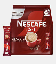 Nescafe 3-in-1 Classic Coffee Mix 30 Pack 20g Each Instant Coffee for Qu... - £37.88 GBP